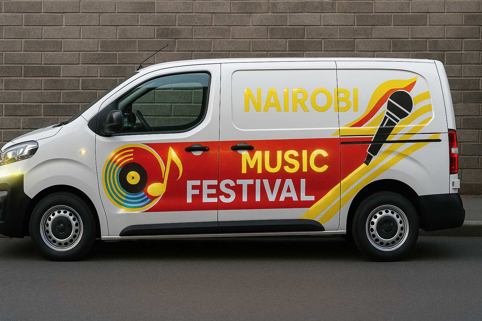 Vehicle branding in Nairobi